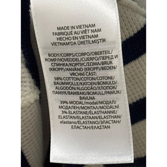 Polo Ralph Lauren Womens Striped Waffle Knit Thermal Maxi Dress M Fit & Flare - Picture 9 of 10